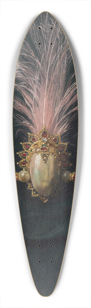 Stanisaw von Chlebowski - Study of an Ornamental Escuffas 39.3 inch art pintail longboard deck