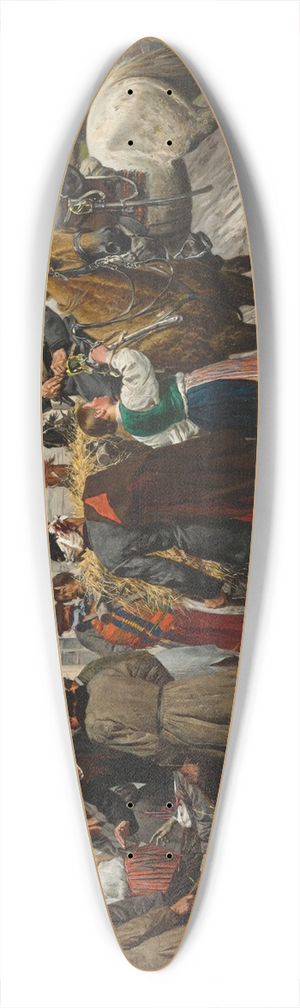 Stanisaw Witkiewicz - Wounded insurgent 39.3 inch art pintail longboard deck