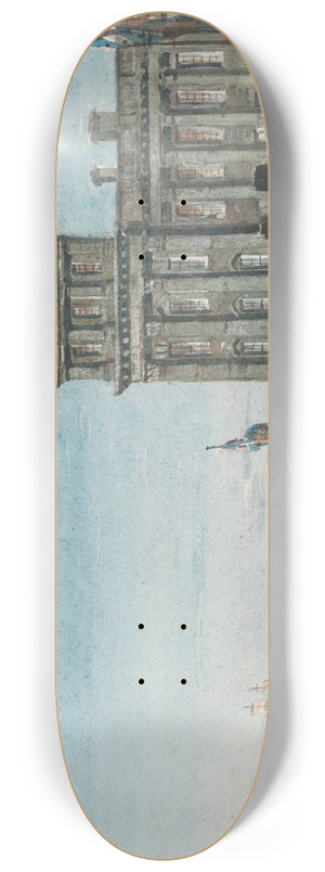 David Cox - The Old Customs House, Greenwich 8.25 inch art skate deck