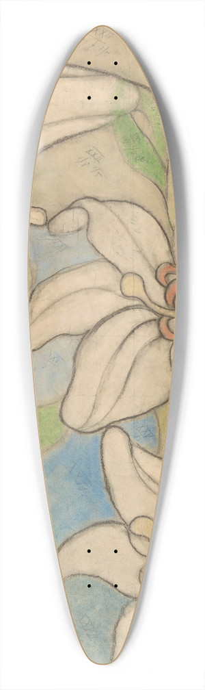 Stanisaw Wyspiaski - Bogosawiona Salomea. Projekt witraa do kocioa Franciszkanw w Krakowie. 39.3 inch art pintail longboard deck Stanisaw Wyspiaski - Bogosawiona Salomea. Projekt witraa do kocioa Franciszkanw w Krakowie. 39.3 inch art pintail longboard deck