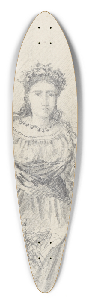 Stanisaw Wyspiaski - Copy of a female character from Jan Matejkos composition 39.3 inch art pintail longboard deck