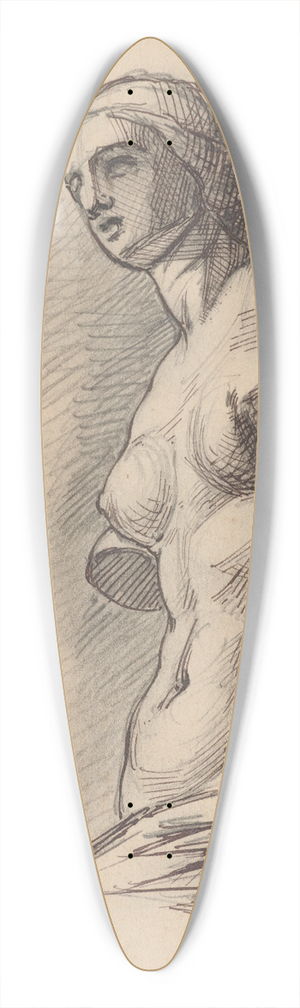 Stanisaw Wyspiaski - Drawing of Venus de Milo 39.3 inch art pintail longboard deck