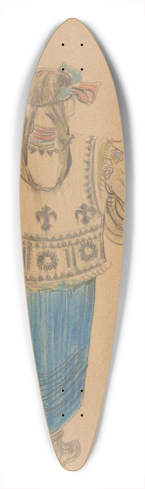 Stanisaw Wyspiaski - Dziewuszka. Projekt kostiumu do dramatu Bolesaw miay (Akt drugi) 39.3 inch art pintail longboard deck