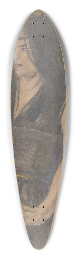 Stanisaw Wyspiaski - Kobieta w opasku gralskim 39.3 inch art pintail longboard deck