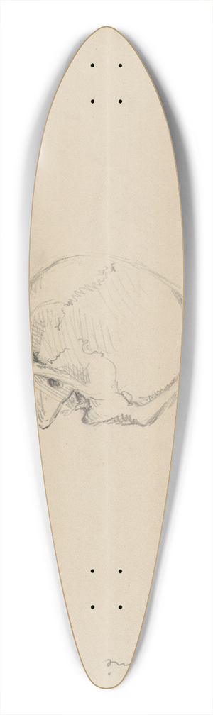 Stanisaw Wyspiaski - Study of a skull 39.3 inch art pintail longboard deck
