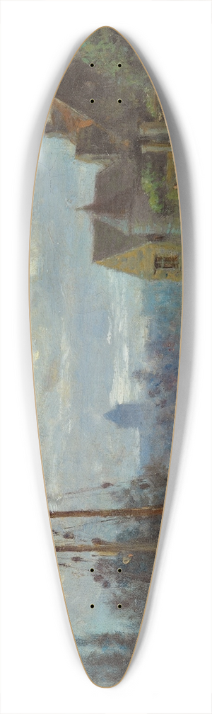 Stanislas Lpine - Canal Au Clair De Lune 39.3 inch art pintail longboard deck