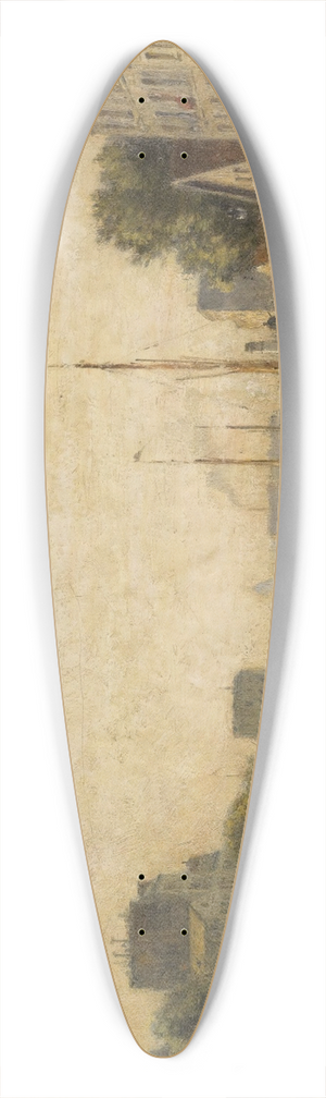 Stanislas Lpine - Canal Saint-Denis, Paris 39.3 inch art pintail longboard deck Stanislas Lpine - Canal Saint-Denis, Paris 39.3 inch art pintail longboard deck