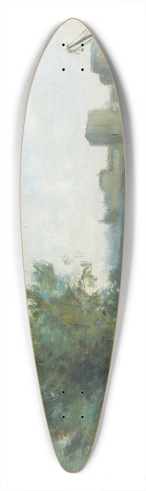 Stanislas Lpine - La Seine au pont de Neuilly 39.3 inch art pintail longboard deck