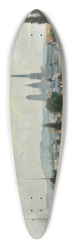 Stanislas Lpine - La Seine  Rouen 39.3 inch art pintail longboard deck Stanislas Lpine - La Seine  Rouen 39.3 inch art pintail longboard deck