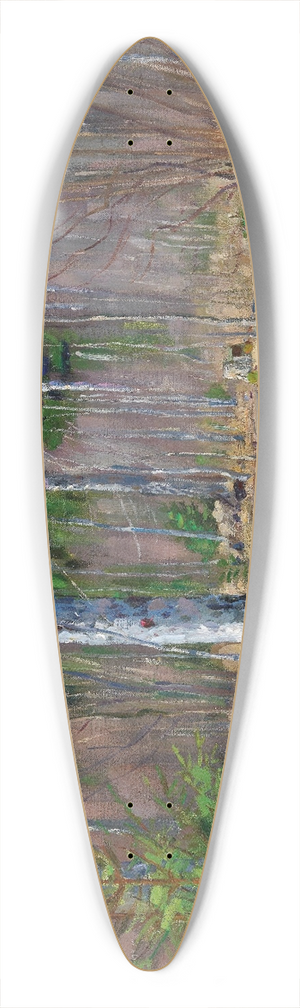 Stanislaw Zukowski - Frhlingstag am Waldrand 39.3 inch art pintail longboard deck