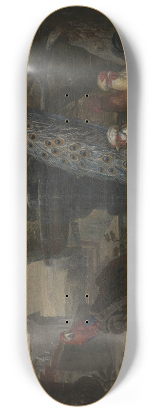 David de Coninck - Animals in a garden 8.25 inch art skate deck