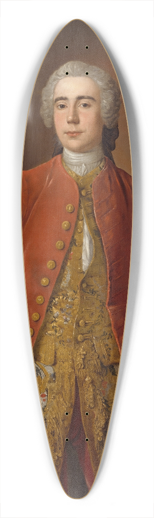 Stephen Slaughter - Portrait of John Rogerson 39.3 inch art pintail longboard deck