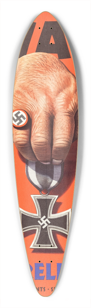 Stevan Dohanos - Award, For Careless talk 39.3 inch art pintail longboard deck
