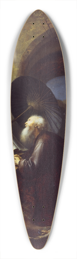 Studio of Gerrit Dou - A Hermit at Prayer 39.3 inch art pintail longboard deck Studio of Gerrit Dou - A Hermit at Prayer 39.3 inch art pintail longboard deck