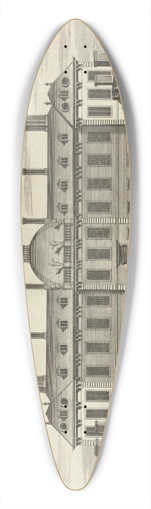 Sutton Nicholls - Montague House 39.3 inch art pintail longboard deck