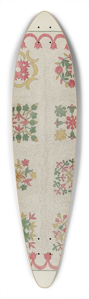Suzanne Roy - Applique Quilt 39.3 inch art pintail longboard deck