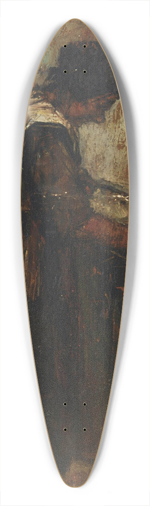 Suze Robertson - A peasant going about her chores 39.3 inch art pintail longboard deck