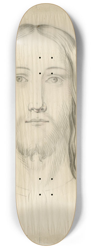 David Humbert de Superville - Christuskop en face 8.25 inch art skate deck