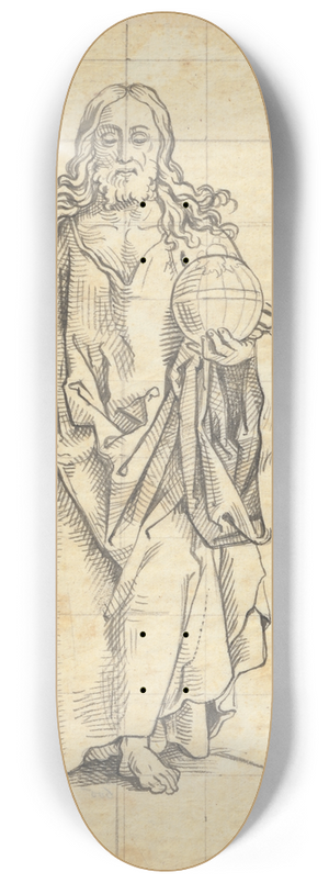 David Humbert de Superville - Christus Salvator Mundi 8.25 inch art skate deck