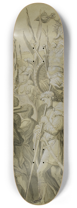After Andrea Mantegna - Triumphs of Julius Caesar; Canvas No. VI 8.25 inch art skate deck