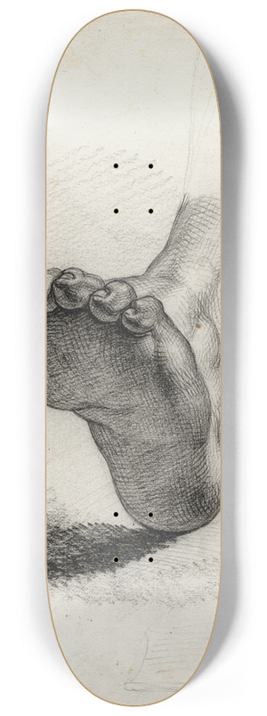 David Humbert de Superville - Een voet, steunend op de hiel 8.25 inch art skate deck