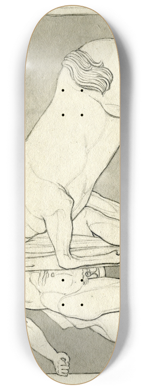 David Humbert de Superville - Fighting Centaur and Lapith, after a south metope of the Parthenon 8.25 inch art skate deck David Humbert de Superville - Fighting Centaur and Lapith, after a south metope of the Parthenon 8.25 inch art skate deck