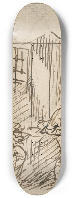 David Humbert de Superville - Figuren aan tafel: Oldenbarnevelt in gevangenschap 8.25 inch art skate deck