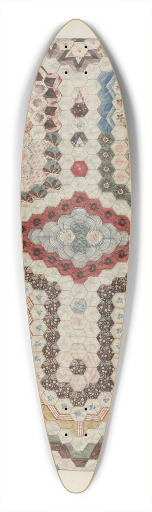 Sylvia De Zon - Patchwork Quilt 39.3 inch art pintail longboard deck