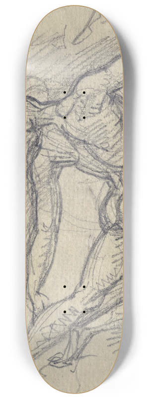 David Humbert de Superville - Gestalte in doodsangst 8.25 inch art skate deck