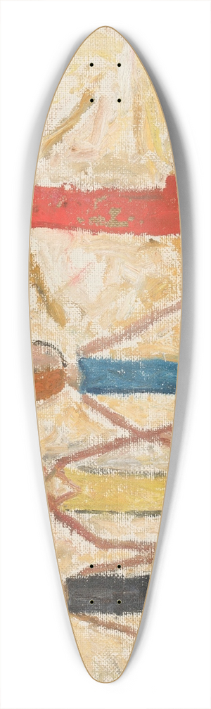 Tadeusz Makowski - Children on a beach 39.3 inch art pintail longboard deck