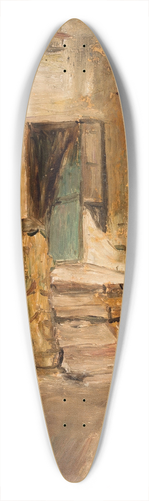 Tadeusz Makowski - Fragment starego domu 39.3 inch art pintail longboard deck
