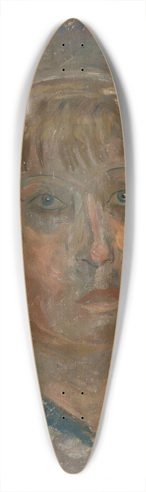 Tadeusz Makowski - Head of a girl with a fringe 39.3 inch art pintail longboard deck Tadeusz Makowski - Head of a girl with a fringe 39.3 inch art pintail longboard deck