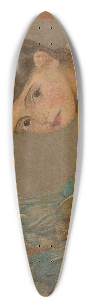 Tadeusz Makowski - Little girls with grapes 39.3 inch art pintail longboard deck Tadeusz Makowski - Little girls with grapes 39.3 inch art pintail longboard deck