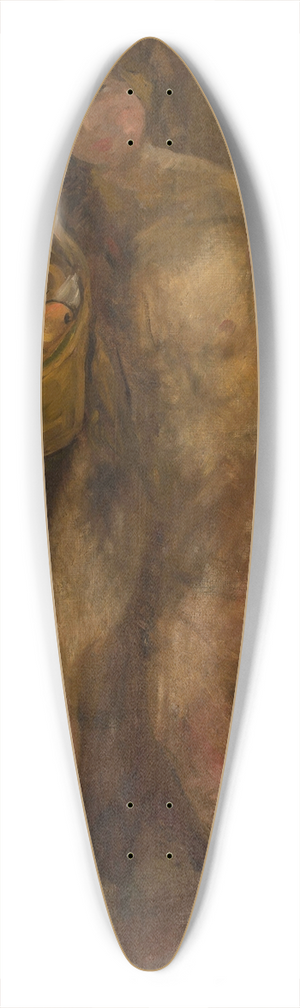 Tadeusz Makowski - Nude girl with a basket of apples 39.3 inch art pintail longboard deck Tadeusz Makowski - Nude girl with a basket of apples 39.3 inch art pintail longboard deck