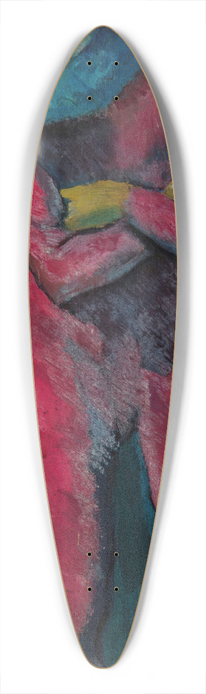 Tadeusz Makowski - Pierrot 39.3 inch art pintail longboard deck