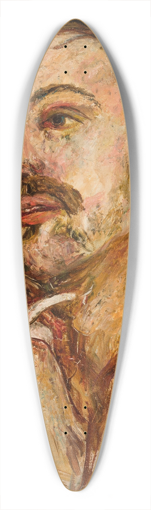 Tadeusz Makowski - Portrait of a man with a smoking pipe 39.3 inch art pintail longboard deck