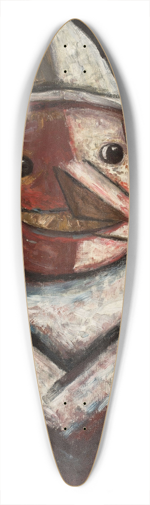 Tadeusz Makowski - Portrait of a man with pipes 39.3 inch art pintail longboard deck