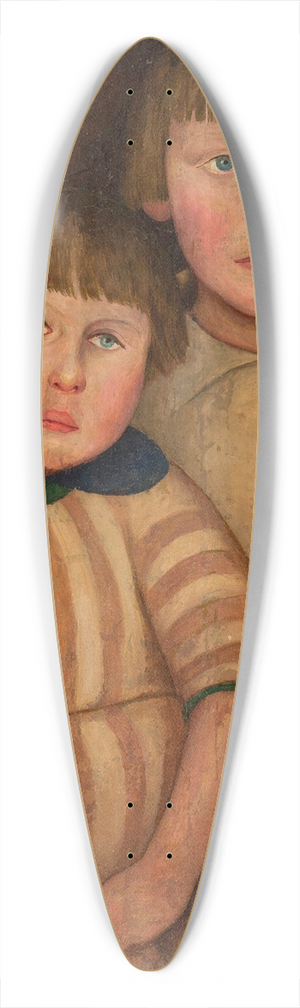Tadeusz Makowski - Portrait of two children 39.3 inch art pintail longboard deck Tadeusz Makowski - Portrait of two children 39.3 inch art pintail longboard deck