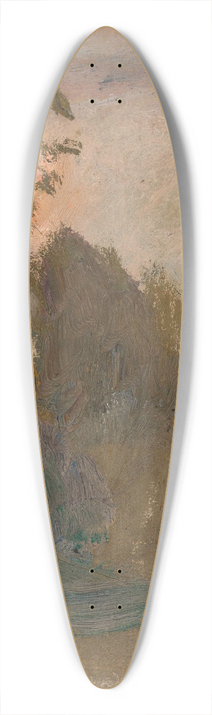 Tadeusz Makowski - Sunset in a forest 39.3 inch art pintail longboard deck