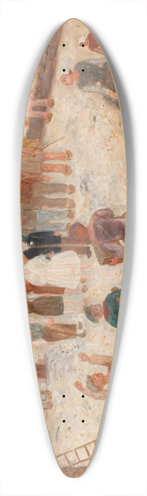 Tadeusz Makowski - Wedding in a village 39.3 inch art pintail longboard deck Tadeusz Makowski - Wedding in a village 39.3 inch art pintail longboard deck