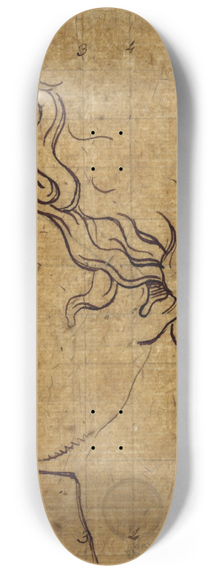 David Humbert de Superville - Head of the Apollo Belvedere, seen in profile 8.25 inch art skate deck