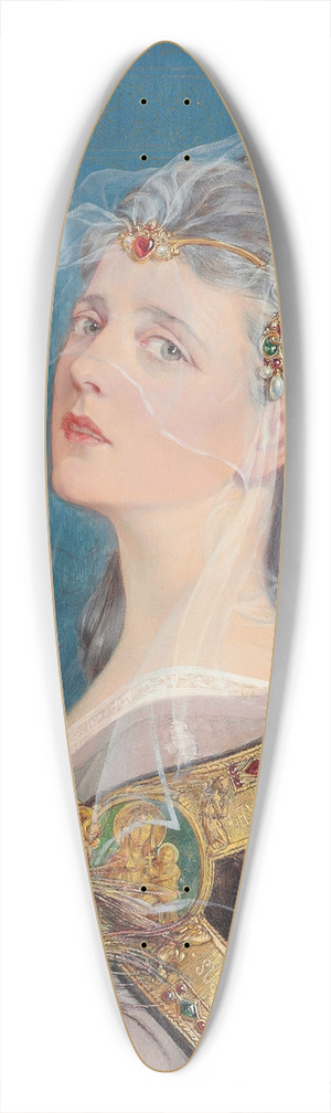 Talbot Hughes - Care 39.3 inch art pintail longboard deck