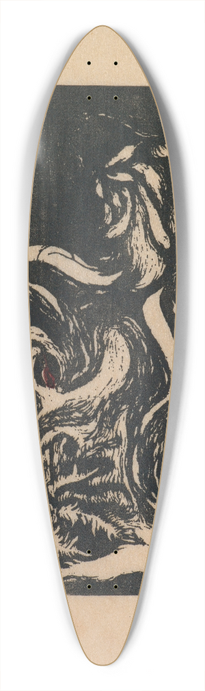 Tanaka Kykichi - The Eunuch and the Red Poppy 39.3 inch art pintail longboard deck