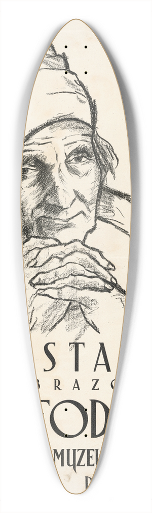 tefan Fodor - Obrazy  tefan Fodor 39.3 inch art pintail longboard deck