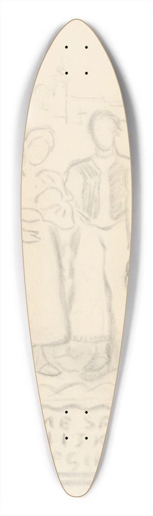 tefan Polkorb - Family 39.3 inch art pintail longboard deck