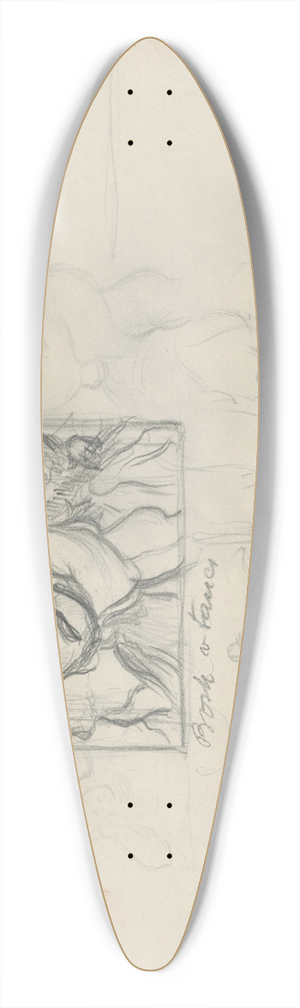 tefan Polkorb - Kiss during a Dance 39.3 inch art pintail longboard deck