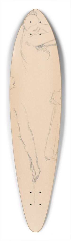 tefan Polkorb - Sketchbook with nudes 39.3 inch art pintail longboard deck
