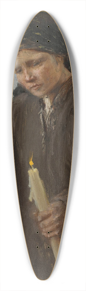 Teodor Axentowicz - For the Candlemas 39.3 inch art pintail longboard deck Teodor Axentowicz - For the Candlemas 39.3 inch art pintail longboard deck