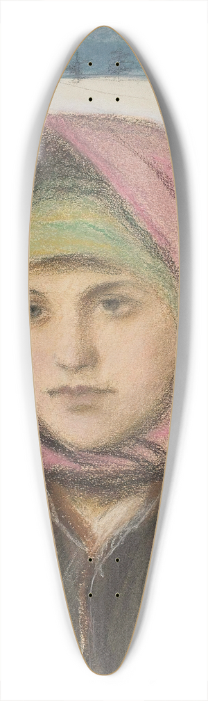 Teodor Axentowicz - Highlander woman 39.3 inch art pintail longboard deck Teodor Axentowicz - Highlander woman 39.3 inch art pintail longboard deck