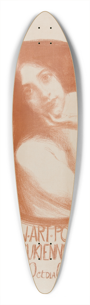 Teodor Axentowicz - III Wystawa Towarzystwa Artystw Polskich Sztuka 39.3 inch art pintail longboard deck